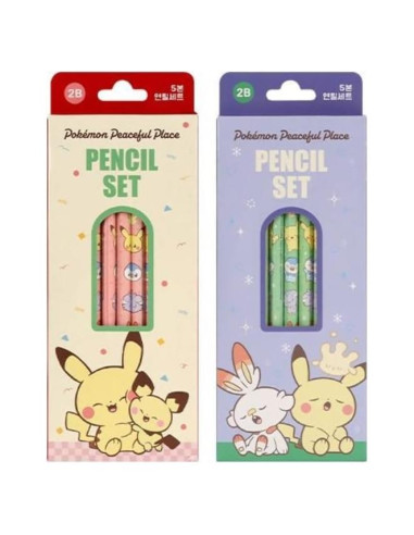 Lápices de Madera Pikachu 2B Hexagonal - Paquete de 10
