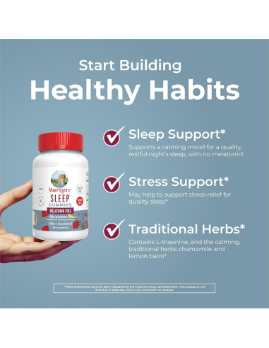 Gominolas para Dormir MaryRuth Sin Melatonina 60 Unidades