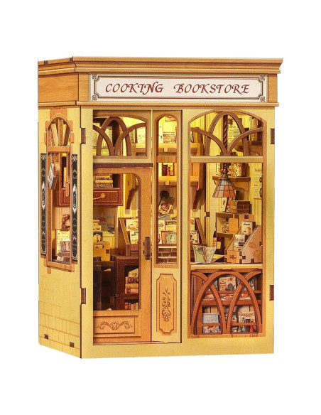 Kit de Casa en Miniatura DIY Cutebee - Librería de Cocina 3D Kit de Casa en Miniatura DIY Cutebee - Librería de Cocina 3D