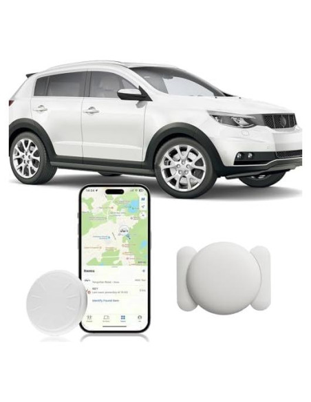 Rastreador GPS HONGTOP para Vehículos Mini Magnético Blanco Rastreador GPS HONGTOP para Vehículos Mini Magnético Blanco