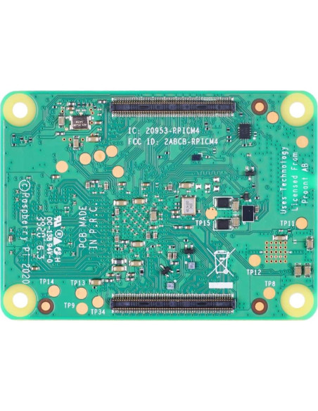 Módulo de Cálculo Raspberry Pi 4 2GB RAM Sin Wi-Fi CM4002000 Módulo de Cálculo Raspberry Pi 4 2GB RAM Sin Wi-Fi CM4002000