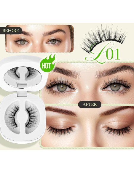 Pestañas Magnéticas LASHVIEW Naturales Reutilizables 2 Paquetes Pestañas Magnéticas LASHVIEW Naturales Reutilizables 2 Paquetes