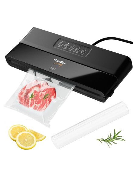Máquina Selladora al Vacío Mueller Compacta con Kit y Modos Máquina Selladora al Vacío Mueller Compacta con Kit y Modos