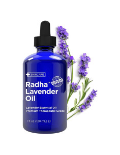 Aceite Esencial de Lavanda Radha Beauty 118ml - Grado Terapéutico