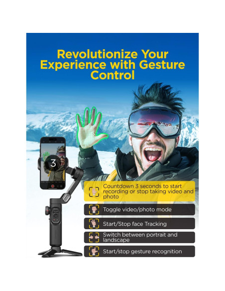 Gimbal Estabilizador 3 Ejes AOCHUAN Smart X Pro Plegable Gimbal Estabilizador 3 Ejes AOCHUAN Smart X Pro Plegable
