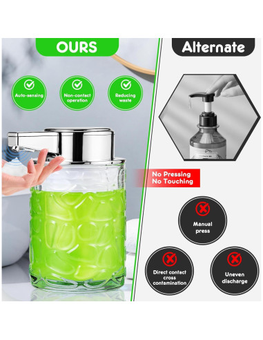 Dispensador de Jabón Automático UAYBABU 260ml Plateado