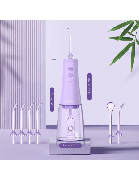 Irrigador Dental Inalámbrico Sejoy 350ml USB Recargable IPX7 Irrigador Dental Inalámbrico Sejoy 350ml USB Recargable IPX7