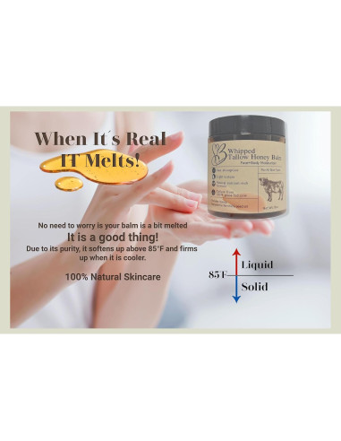 Crema de Sebo de Res 226.8 g - Hidratante Facial y Corporal