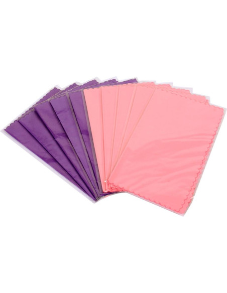 Paquete de 10 paños de limpieza microfibra ColorYourLife 17.8x15.2cm Paquete de 10 paños de limpieza microfibra ColorYourLife 17.8x15.2cm