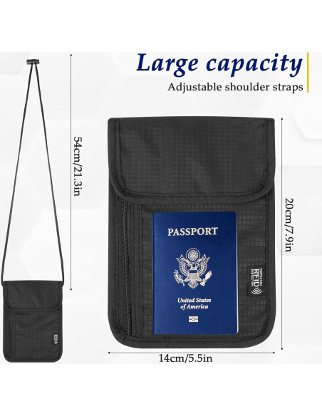 Portafolio de Viaje con Bloqueo RFID Bruislard Negro Portafolio de Viaje con Bloqueo RFID Bruislard Negro