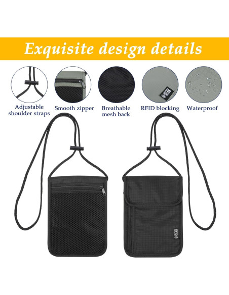 Portafolio de Viaje con Bloqueo RFID Bruislard Negro Portafolio de Viaje con Bloqueo RFID Bruislard Negro