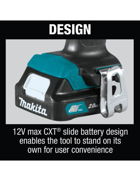 Taladro Inalámbrico Makita FD09R1 12V con 2 Baterías 2Ah Taladro Inalámbrico Makita FD09R1 12V con 2 Baterías 2Ah