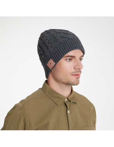 Gorro Bluetooth MUSICBEE V5.2 con Micrófono y Altavoces HD