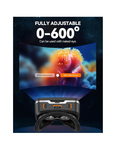 Auriculares VR TECKNET 3D Ajustables para Teléfonos 4.7-7.2"
