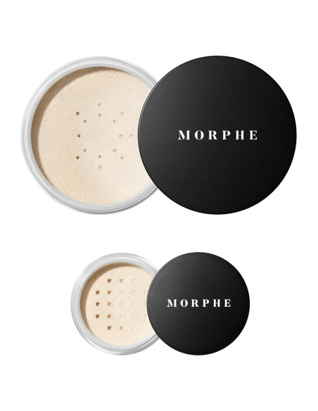 Polvo Translucido Morphe Jumbo y Mini Bake Set 17g - Fijación Ligera Polvo Translucido Morphe Jumbo y Mini Bake Set 17g - Fijación Ligera