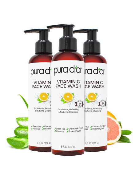 Limpiador Facial Vitamina C PURA D'OR 720ml Hidratante Antioxidante Limpiador Facial Vitamina C PURA D'OR 720ml Hidratante Antioxidante