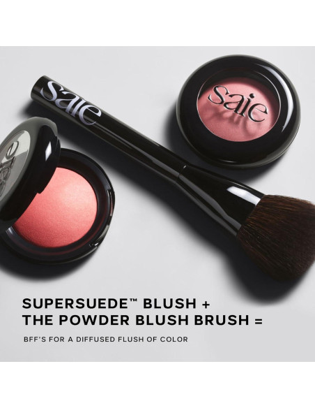 Dúo de Rubor Horneado SuperSuede Saie Amore y Brocha Vegana Dúo de Rubor Horneado SuperSuede Saie Amore y Brocha Vegana