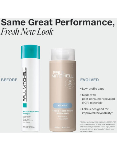Champú Hidratante Sheer Paul Mitchell 300 ml - Brillo y Suavidad