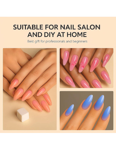 Set 150 Esponjas para Uñas HomTop + Lápiz Agarrador