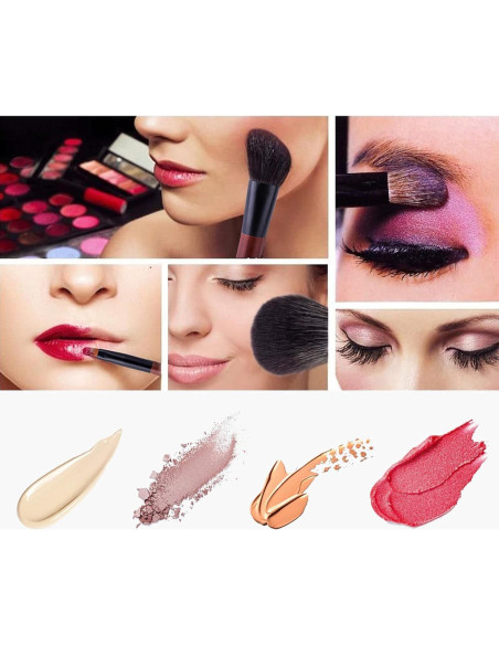 Juego de Brochas de Maquillaje Veganas Velony Vacay 14 Piezas Juego de Brochas de Maquillaje Veganas Velony Vacay 14 Piezas