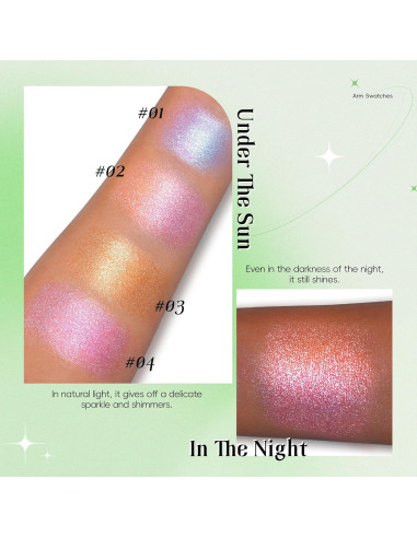 Paleta de Iluminador Facial HOSAILY Multicromo 25g
