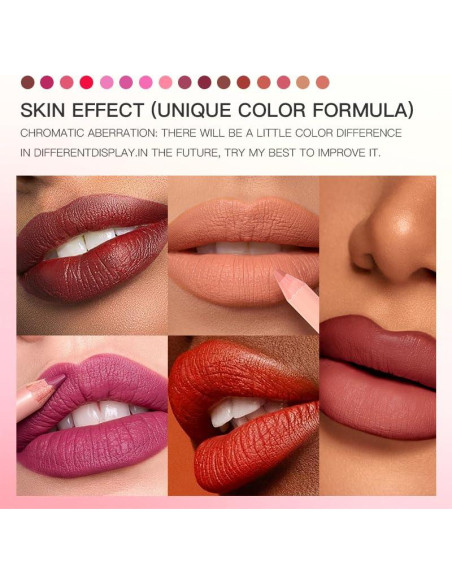 Set de 16 Lápices de Labios Mate USHAS - Suaves y Cremosos Set de 16 Lápices de Labios Mate USHAS - Suaves y Cremosos