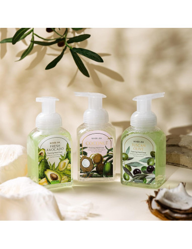 Mini Jabón Espumoso de Mano Romiie Zoi - Paquete de 6 Fragancias 260 ML