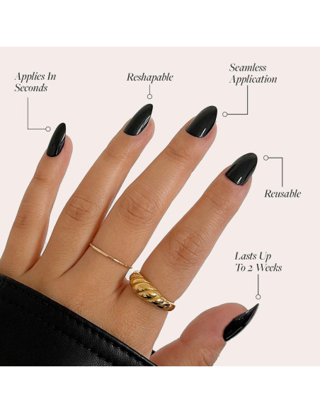 Kit de Uñas Postizas Reutilizables Glamnetic - Caviar y Boba Kit de Uñas Postizas Reutilizables Glamnetic - Caviar y Boba