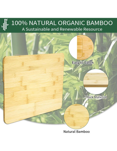 Tabla de Cortar de Bambú GWYXC para Horno Tostador Ninja DT201 DT251 Tabla de Cortar de Bambú GWYXC para Horno Tostador Ninja DT201 DT251