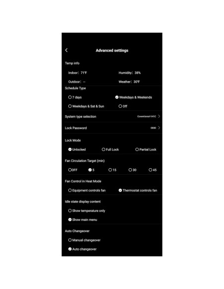 Termostato Wi-Fi ControlTemp CT3000 Programable 24V Termostato Wi-Fi ControlTemp CT3000 Programable 24V