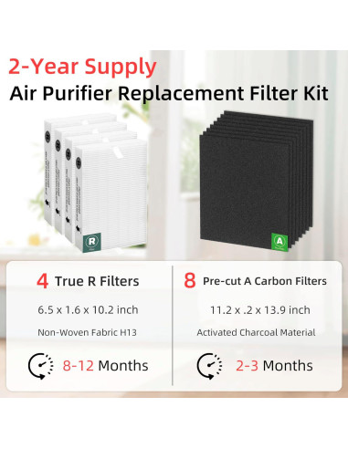 Filtros de Reemplazo APPLIANCEMATES HRF-R2 para Honeywell HPA200