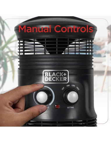 Calentador portátil Black+Decker 360 750W/1500W ventilador