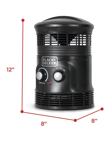 Calentador portátil Black+Decker 360 750W/1500W ventilador