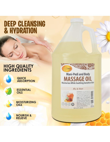 Aceite de Masaje SPA REDI Leche y Miel 3.78 L Terapia Relajante
