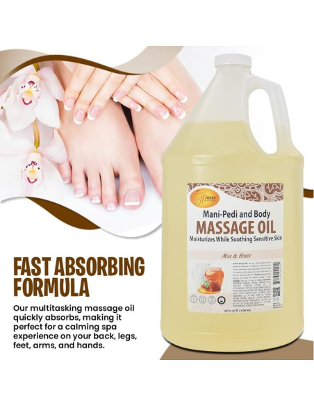 Aceite de Masaje SPA REDI Leche y Miel 3.78 L Terapia Relajante Aceite de Masaje SPA REDI Leche y Miel 3.78 L Terapia Relajante