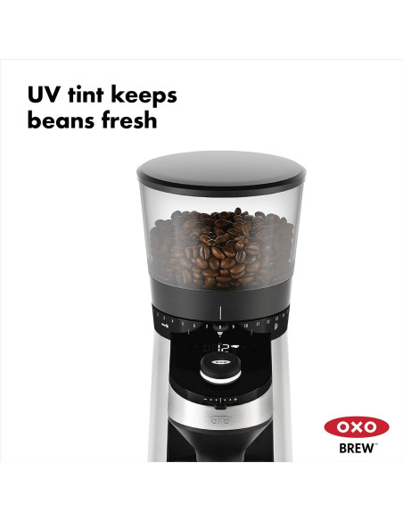 Molinillo de Café OXO Brew con Escala Digital y Muelas de Acero Molinillo de Café OXO Brew con Escala Digital y Muelas de Acero