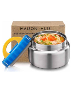 Tarro de Comida Térmico MAISON HUIS 240ml Acero Inoxidable Azul