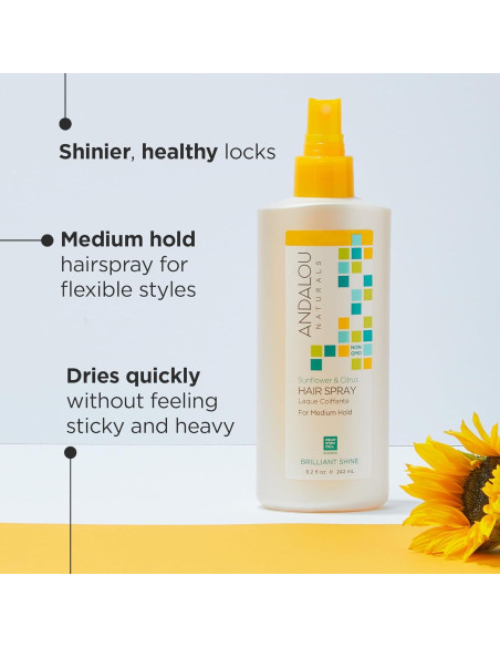 Spray Brillante para el Cabello Andalou Naturals 242 ml Spray Brillante para el Cabello Andalou Naturals 242 ml