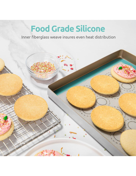 Mat de Silicona Antiadherente U-Taste 28x28 cm Resistente al Calor Mat de Silicona Antiadherente U-Taste 28x28 cm Resistente al Calor