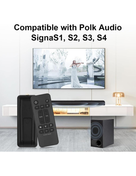 Control Remoto Polk Audio Signa S1 S2 S3 S4 RE6214-1 Negro Control Remoto Polk Audio Signa S1 S2 S3 S4 RE6214-1 Negro