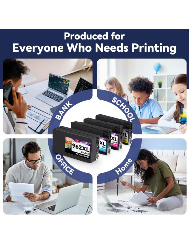 Cartuchos de tinta AURASKY 962XL compatibles para HP OfficeJet Pro