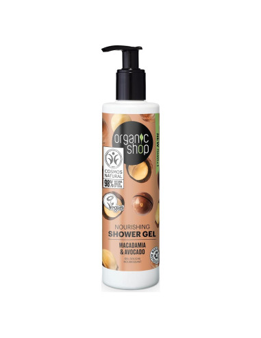 Gel de Ducha Nutritivo Organic Shop 280ml Macadamia y Aguacate