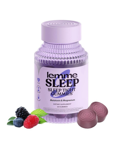 Gomitas Lemme Sleep con 5mg de Melatonina y Magnesio - 60 Unidades