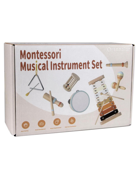 Juego de 7 Instrumentos Musicales Montessori Orannalar Juego de 7 Instrumentos Musicales Montessori Orannalar
