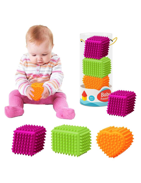 Pelotas Sensoriales para Bebés ROHSCE - Textura Suave 4 Unidades Pelotas Sensoriales para Bebés ROHSCE - Textura Suave 4 Unidades