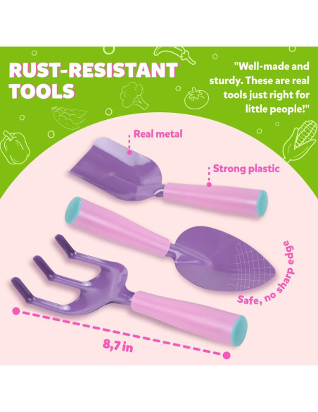 Set de Jardinería para Niños Rosado Clever Kid Toys - Incluye Regadera, Guantes y Libro Set de Jardinería para Niños Rosado Clever Kid Toys - Incluye Regadera, Guantes y Libro