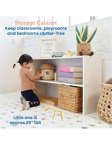 Estantería de Almacenamiento ECR4Kids Streamline 2 Estantes 61cm