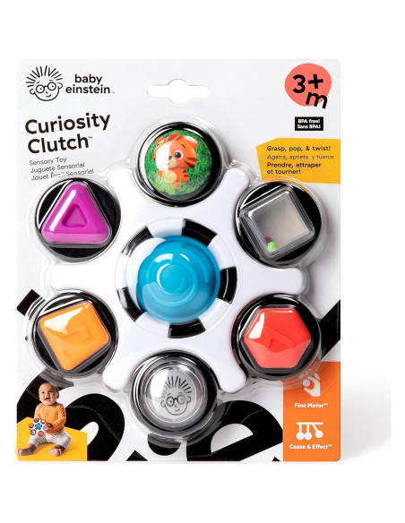Juguete Sensorial Baby Einstein Curiosity Clutch para Bebés Juguete Sensorial Baby Einstein Curiosity Clutch para Bebés