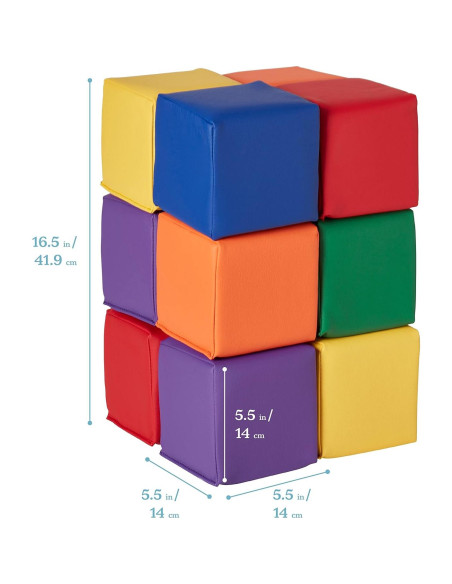 Bloques de Construcción ECR4Kids SoftZone Patchwork 12 Piezas Bloques de Construcción ECR4Kids SoftZone Patchwork 12 Piezas