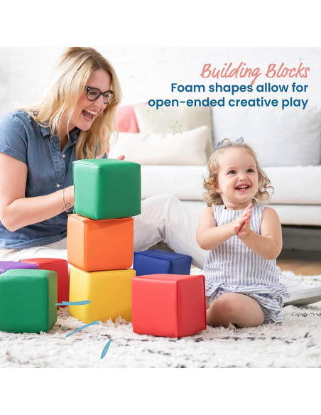 Bloques de Construcción ECR4Kids SoftZone Patchwork 12 Piezas Bloques de Construcción ECR4Kids SoftZone Patchwork 12 Piezas